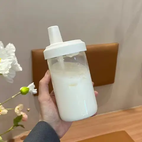 500 मिलीलीटर ग्रीष्मकालीन प्लास्टिक पोर्टेबल बबल टी कप पारदर्शी पानी की बोतल जूस दूध फैशन सरल मोचा कॉफी पेय कप 10 best sales बोबा कप - №8