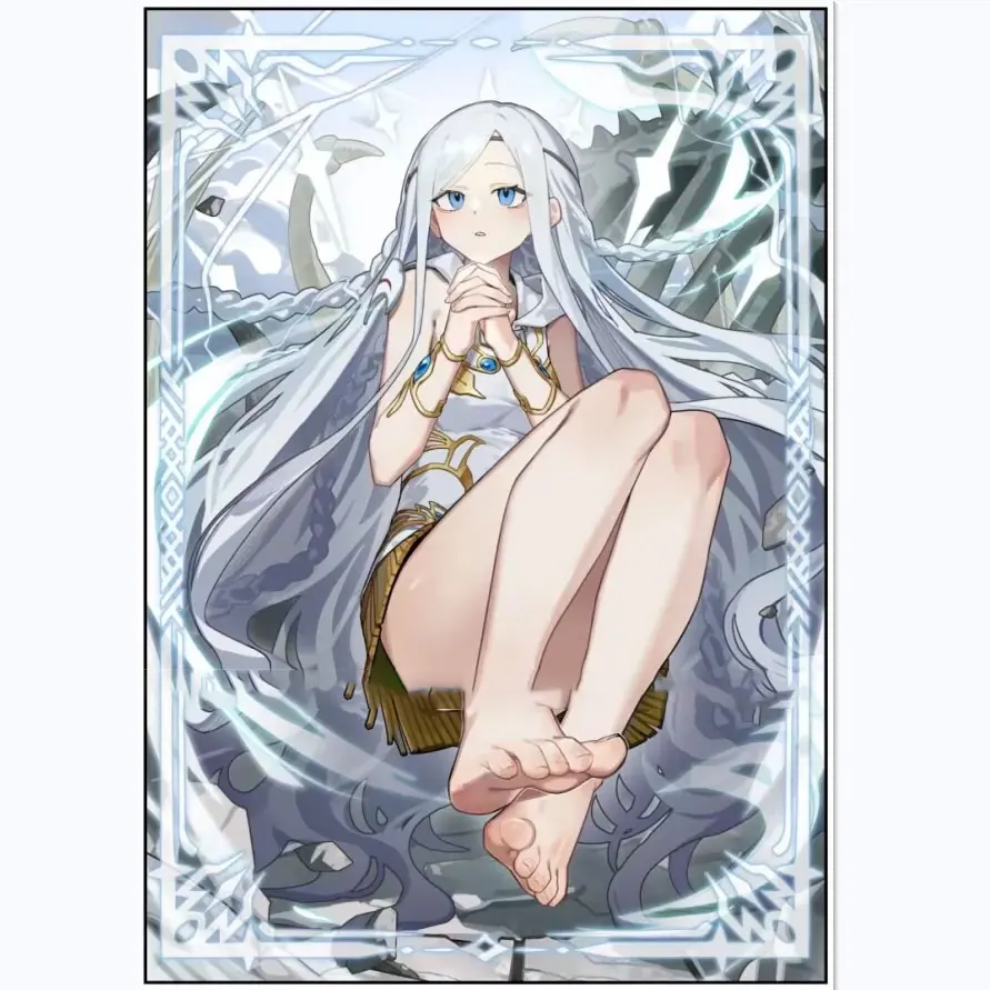 

63x90mm 60PCS Holographic Sleeves YUGIOH Card Sleeves Illustration Anime Protector Card Cover for Board Games Trading Cards