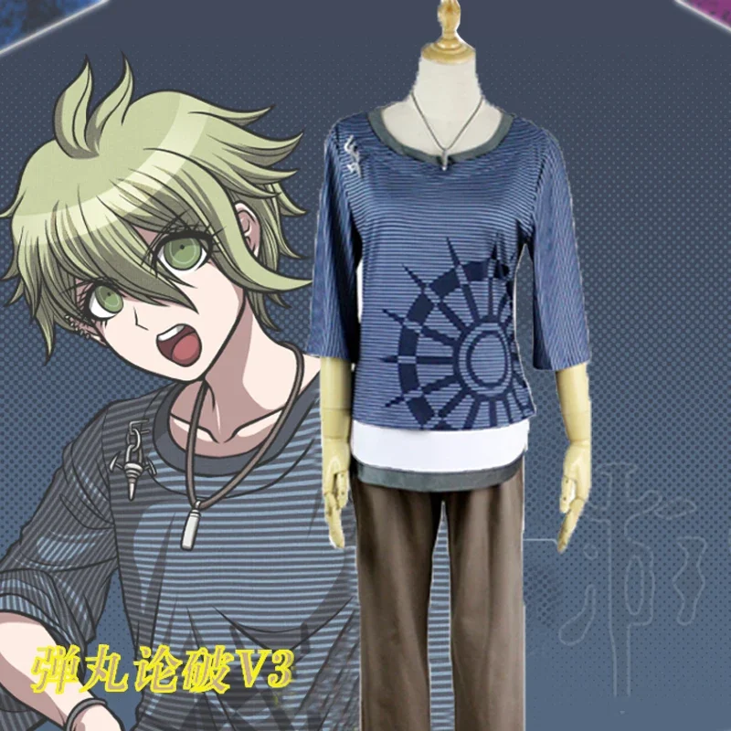 New Anime Danganronpa V3 Rantaro Amami Cosplay Costume Full Set Dangan Ronpa V3 - Killing Harmony Halloween Party Cosplay