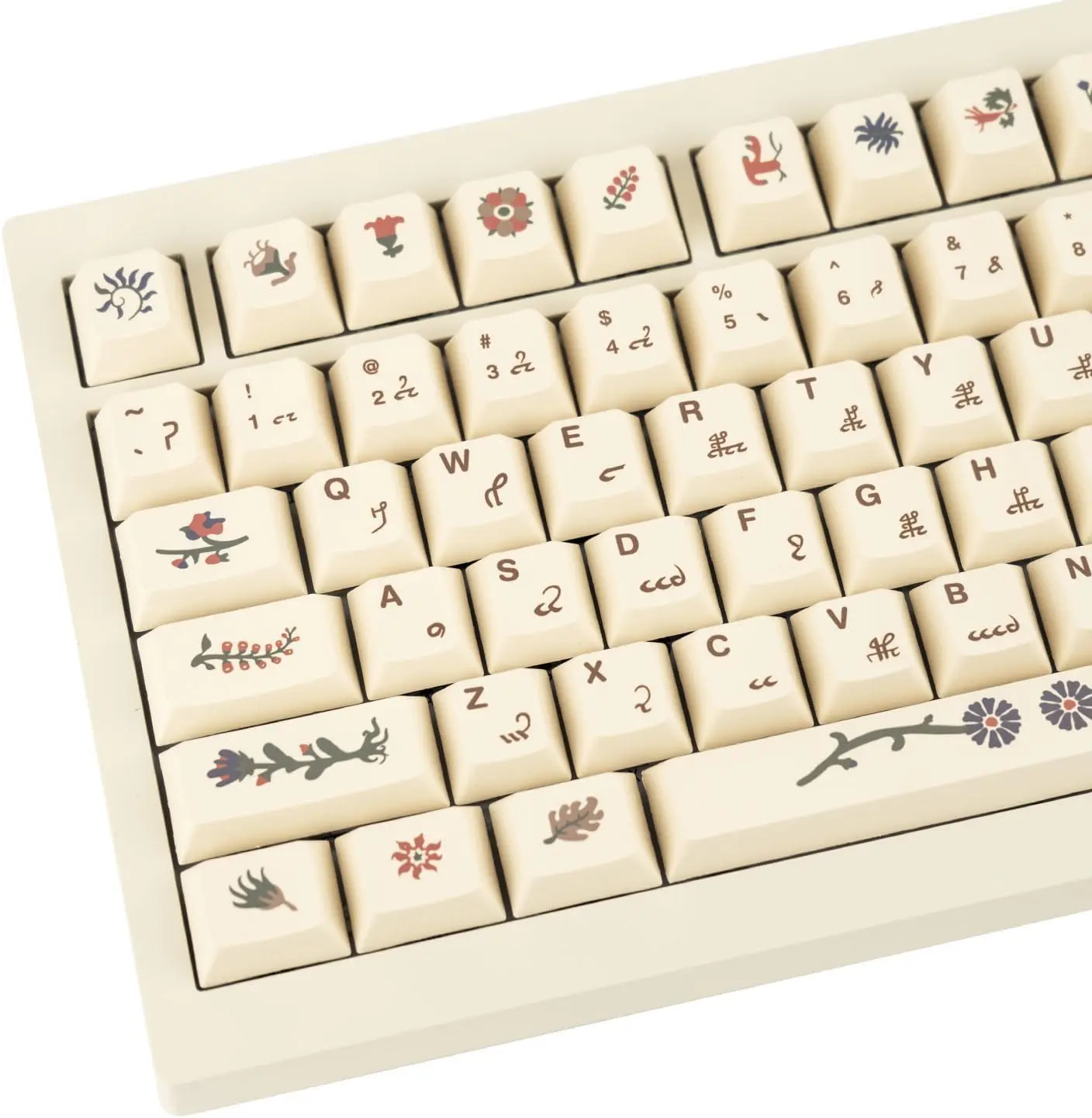 135 Keys Dye Sublimation PBT Customized keycaps  Cherry Profile Keycaps Set for Cherry MX Switches Mechanical Keyboards