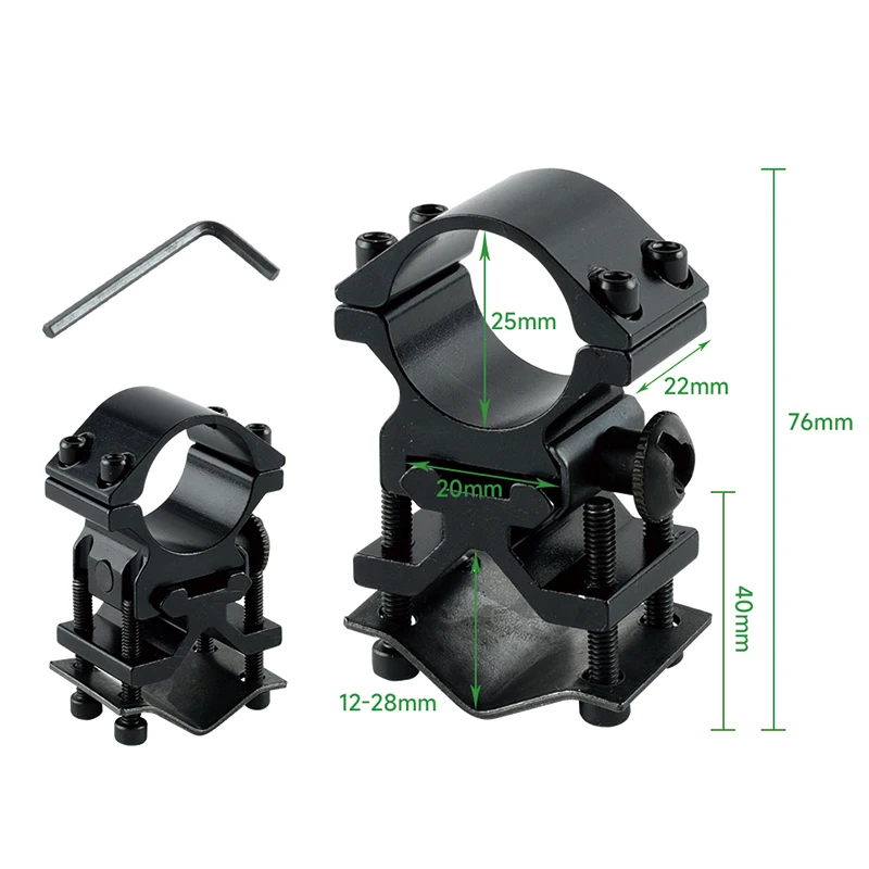 Clip Laser pour lunette de visée à boucle 25.4mm/30mm, pince universelle multifonctionnelle, accessoires tactiques de chasse, Clip de montage 11mm 20mm