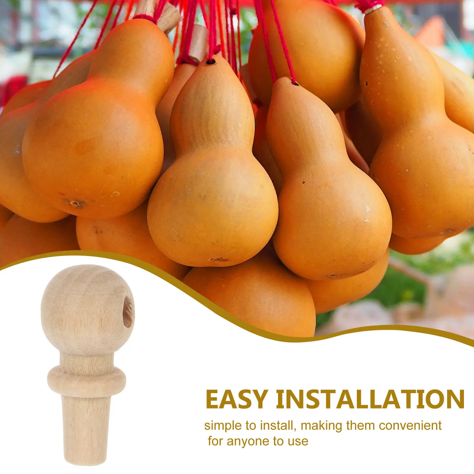 10Pcs Gourd Cork Stoppers Wear Resistant Tight Fit Easy Install DIY Craft Bottle Sealers Leak Proof Fresh Storage Accessories