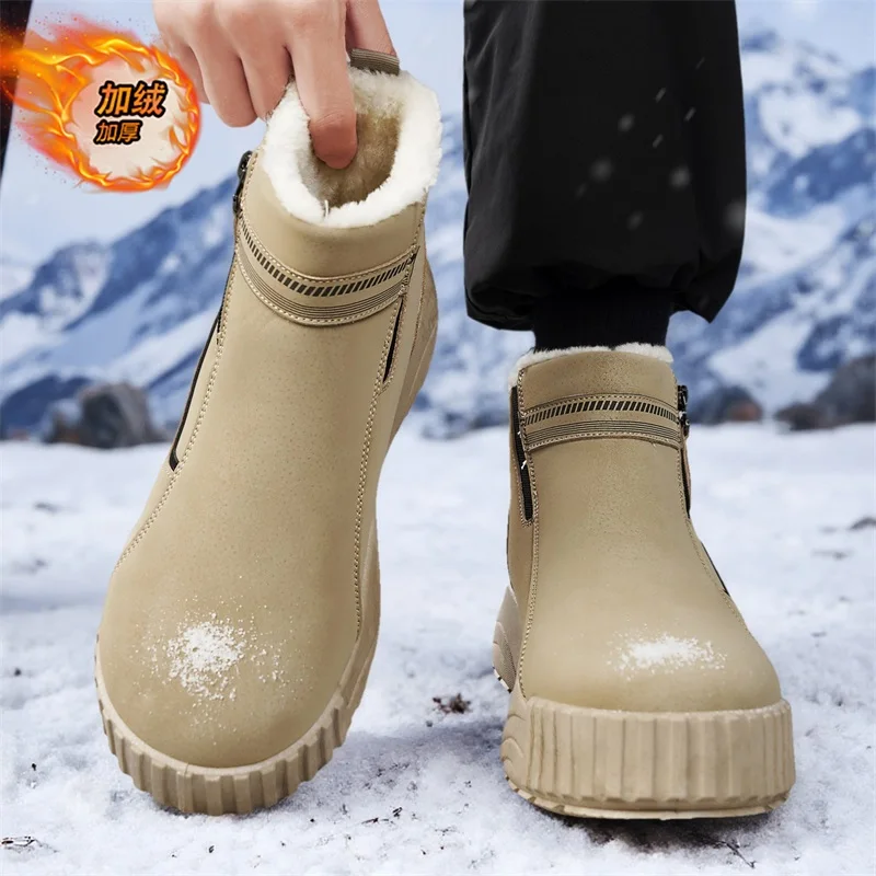 الرجال الأحذية 2025 جديد شبشب شتوي حذاء رجالي دافئ مقاوم للماء عدم الانزلاق أفخم أحذية رياضية الذكور تنيس أحذية الرجال أحذية رياضية الشتاء #3