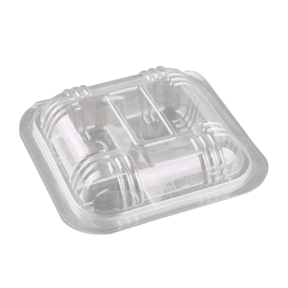 

100 Pcs Transparent Food Containers Clear Plastic Case Disposable Fruit Storage Party Boxes Kitchen Bar Supplies
