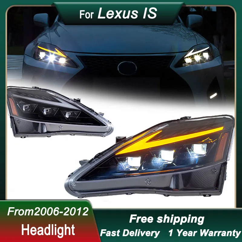 

Car Headlight For Lexus IS IS250 IS300 06-12 full LED HeadLamp New Design DRL Dynamic Signal Lamp Head Lamp Front light Assembly