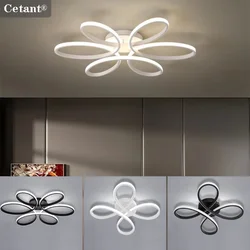 LED Ceiling Light Black White Lamp Bedroom Living Room Kitchen Bar Balcony Stair Corner Home Decor 20/30cm Led Lighting Lustre
