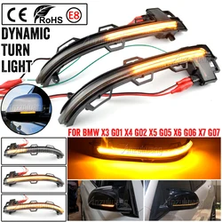 For BMW X3 G01 2018 2019 X4 G02 X5 G05 X6 G06 X7 G07 2020 Dynamic LED Turn Signal Light Side Rear Mirror Sequential Indicator