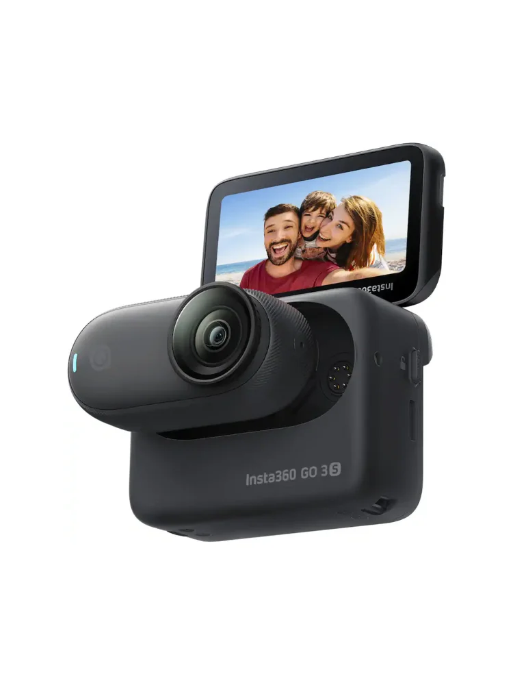 Insta360 GO 3S 128GB(Officiellement remis à neuf) – Caméra Vlog Mini 4K, POV mains libres, Fixation Universelle, Stabilisation