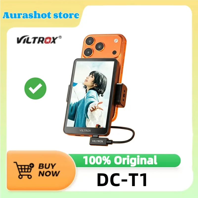  Viltrox DC-T1 5-дюймовый сенсорный магнитный монитор 400 нит с функцией коррекции цвета для iPhone и Android для видеоблогов и прямой трансляции