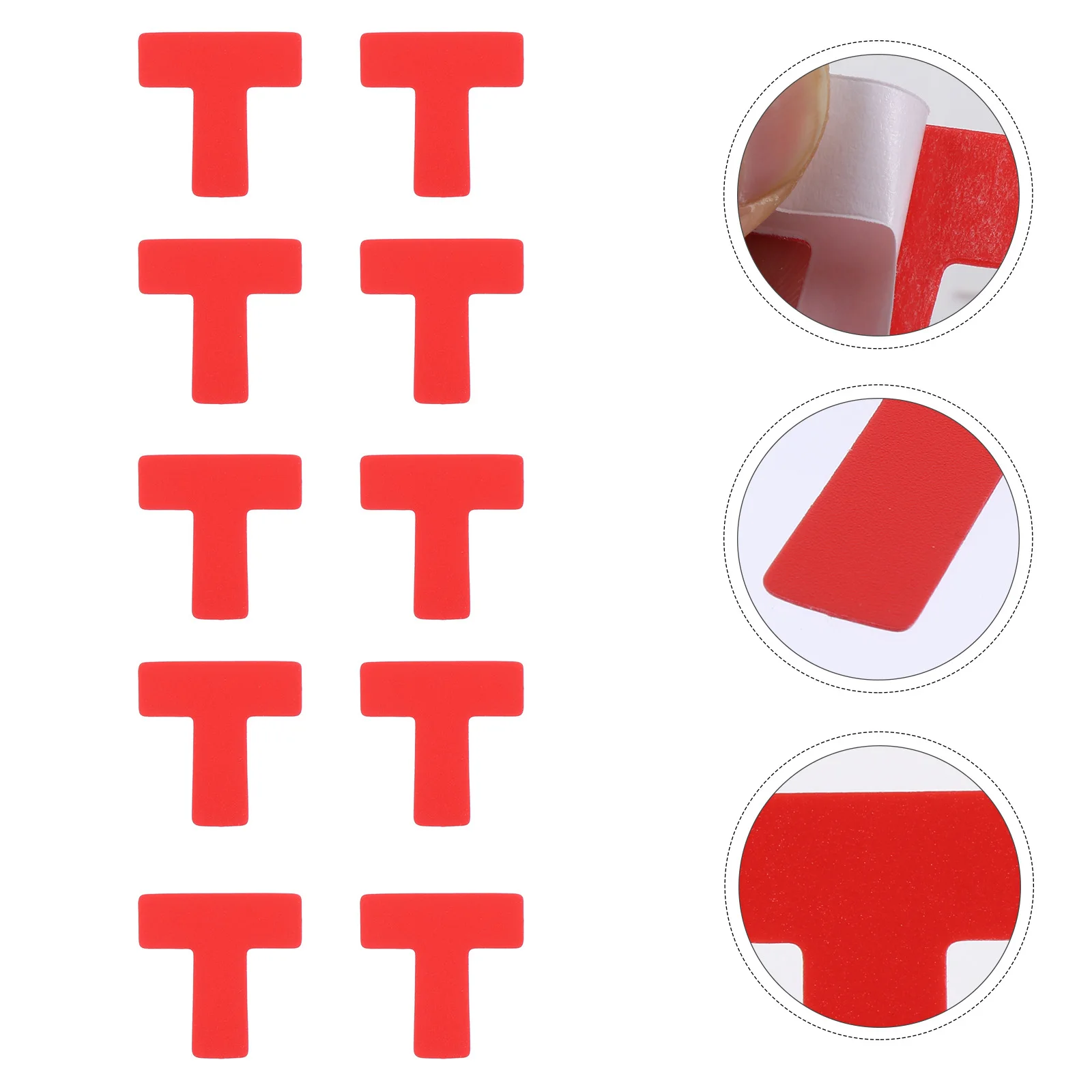 

100 Pcs Warning Line Identification Marking Stickers Sign Positioning Decals Applique