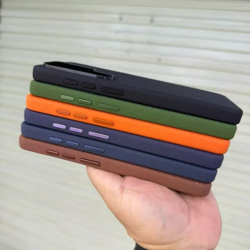 High Quality Original Technology Woven Case For Samsung Galaxy S26 S25 S24 S23 S22Ultra Support wireless charging view 2