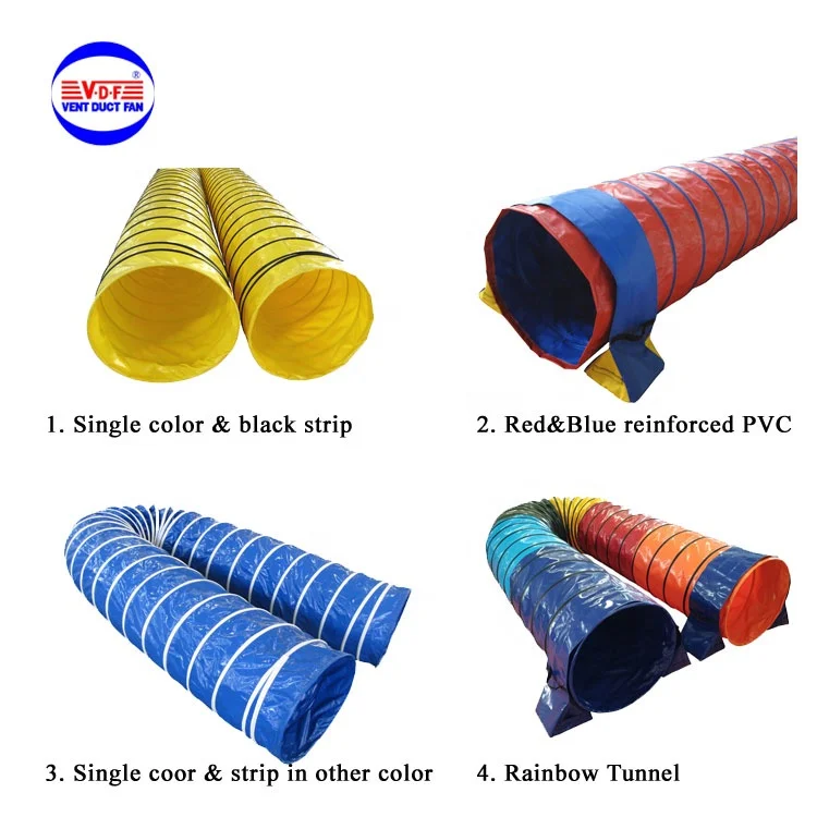 Reinforced PVC Heavy Duty Dog Training Tube Dog Training Agility Tunnel Equipment