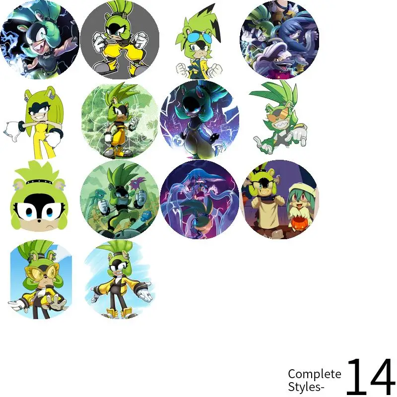 زيادة Tenrec لعبة أنيمي شخصية لينة زر شارة بروش مرساة الأجهزة الطرفية دبوس DIY بها بنفسك مجوهرات الطرفية صفيح Fandom