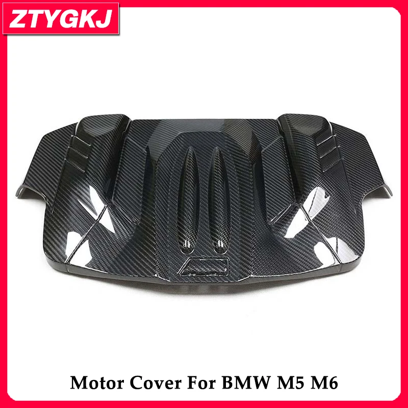 Replacement Type Dry Carbon Fiber Material Engine Bonnet Cover Trim For BMW F10 M5 F06 F12 F13 M6 Tuning