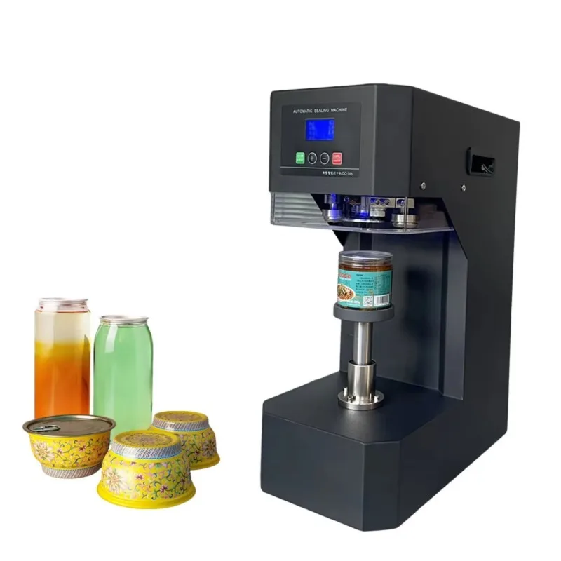 

High Quality Semi-automatic Sealing Automatic PET Bottle & Jar Sealing Machine for Beverage & Food Metal Cans Packaging