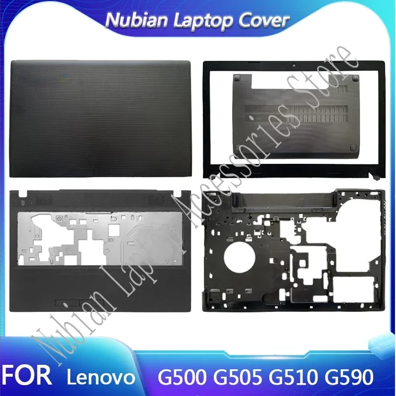 Новинка для Lenovo G500 G505 G510 G590, задняя крышка ЖК-дисплея/передняя панель ЖК-дисплея/подставка для рук, верхняя часть корпуса/нижняя крышка корпуса, черная