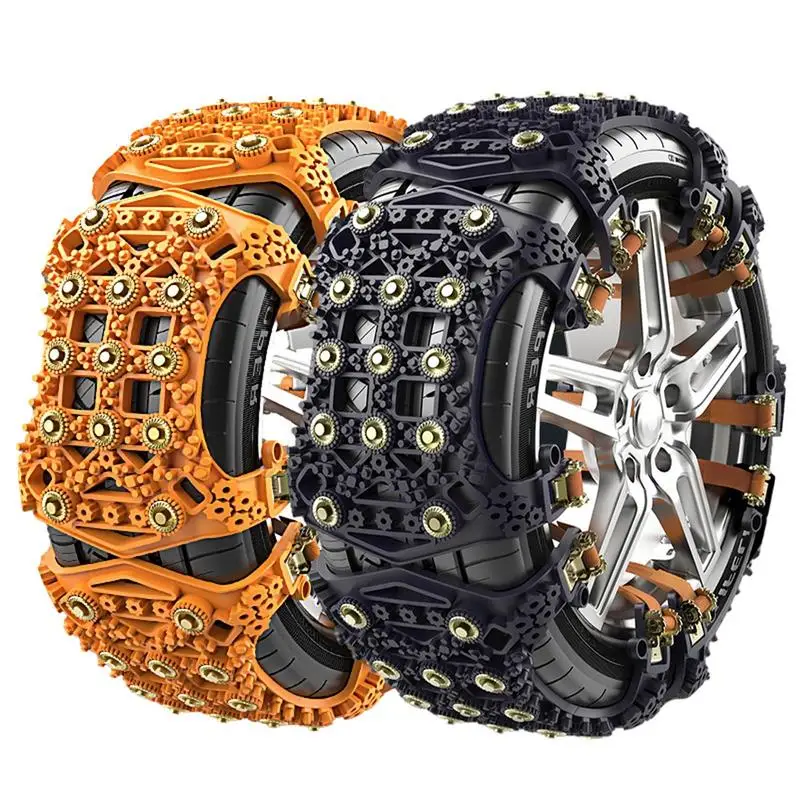 

Car Anti-skid Chain Car Snow Chains 6Pcs Universal Anti-Slip Wear-Resistant Tire Snow Chains For Travel Snow Mud And Climbing