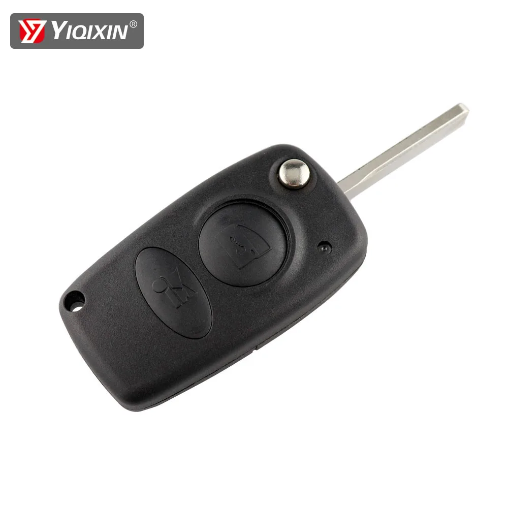 

Чехол для дистанционного ключа автомобиля YIQIXIN для Alfa Romeo 166 с 2 кнопками, откидная складная крышка, необрезанное лезвие, без логотипа, замена пустой коробки