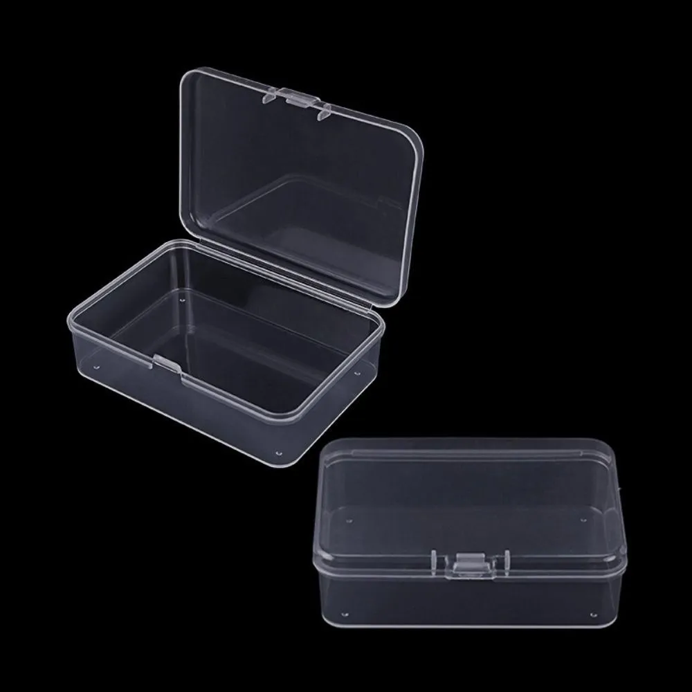 Hot Square Transparent Storage Box Transparent Plastic Small Items Case 10 Sizes Sundries Organizer Packing Boxes