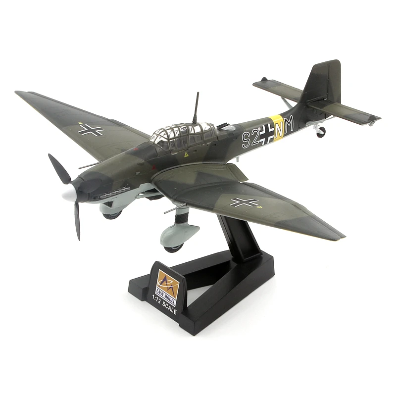 1/72 Scale 36386 World War II Luftwaffe JU87D-1 Stuka Military Combat Aircraft Finished Aircraft Model