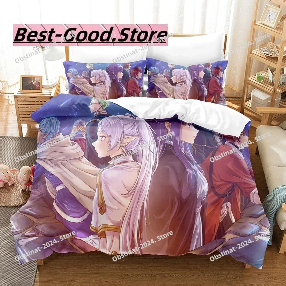 Hot Frieren Beyond Journeys End Bedding Set Single Twin Full Queen King Size Bed Set Kids Bedroom Duvetcover Sets bed s set