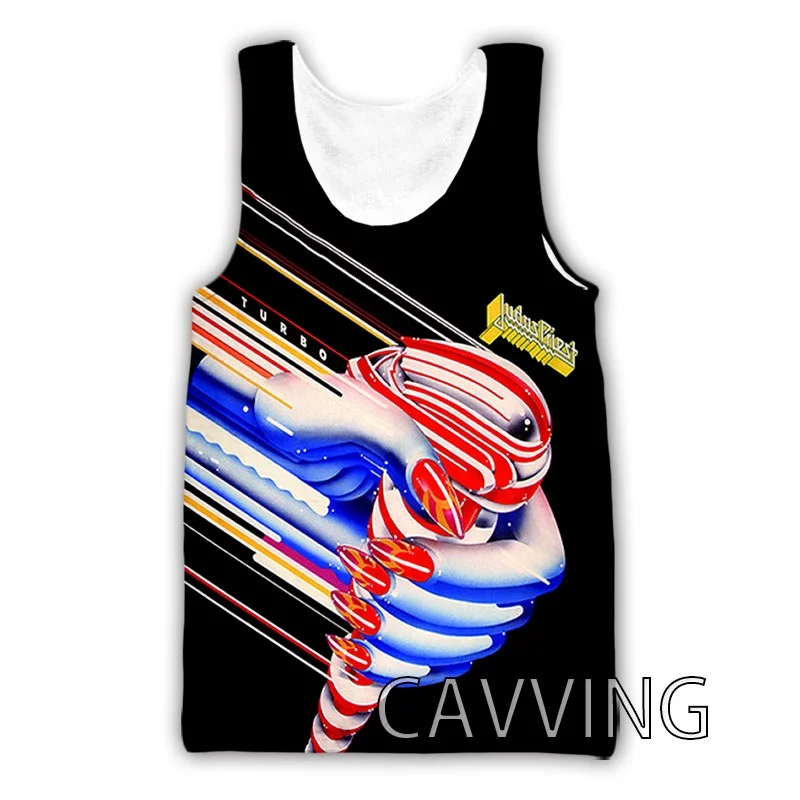 

CAVVING 3D Printed Judas Priest Rock Band Tank Leisure Tops Harajuku Vest Summer Undershirt Shirts Streetwear for Men's women's