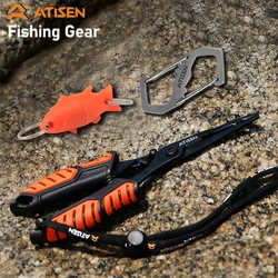 Fishing Tongs Hook Remover Stainless Steel Long Nose Fishing tongs Braided Knife Forked ring Tongs Portable fishing multifunctio