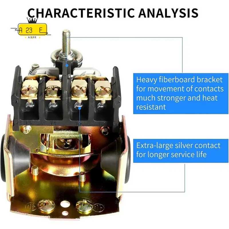 

A23E-2Pc Pessure Switch для колодязного насоса, переключатель давления воды 30-50Psi, переключатель контроля давления водяного насоса с внутренней резьбой NPT 1/4 дюйма, серый
