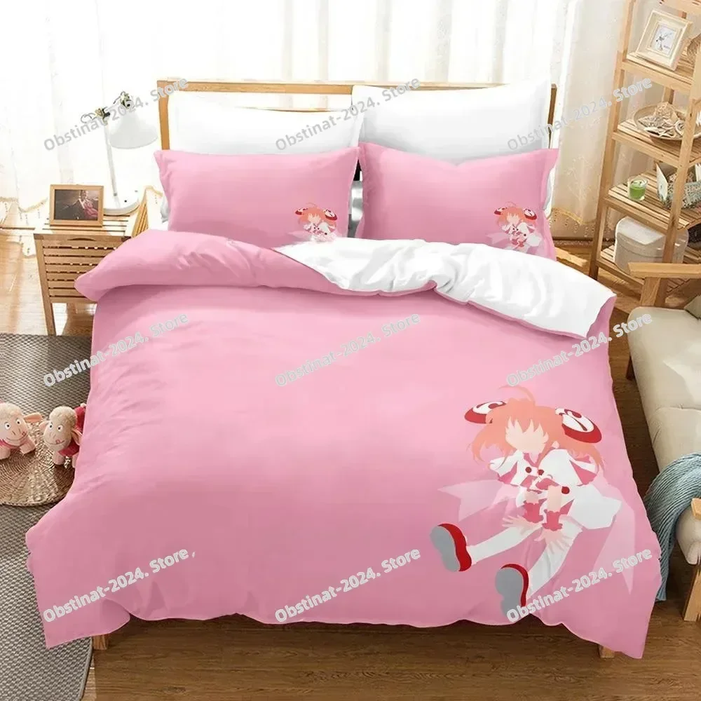 3D 애니메이션 카와이 소녀 리젤마인 침구 세트 베개 커버가 포함된 침대 이불 커버 부드러운 싱글 더블 퀸 슈퍼 킹 사이즈