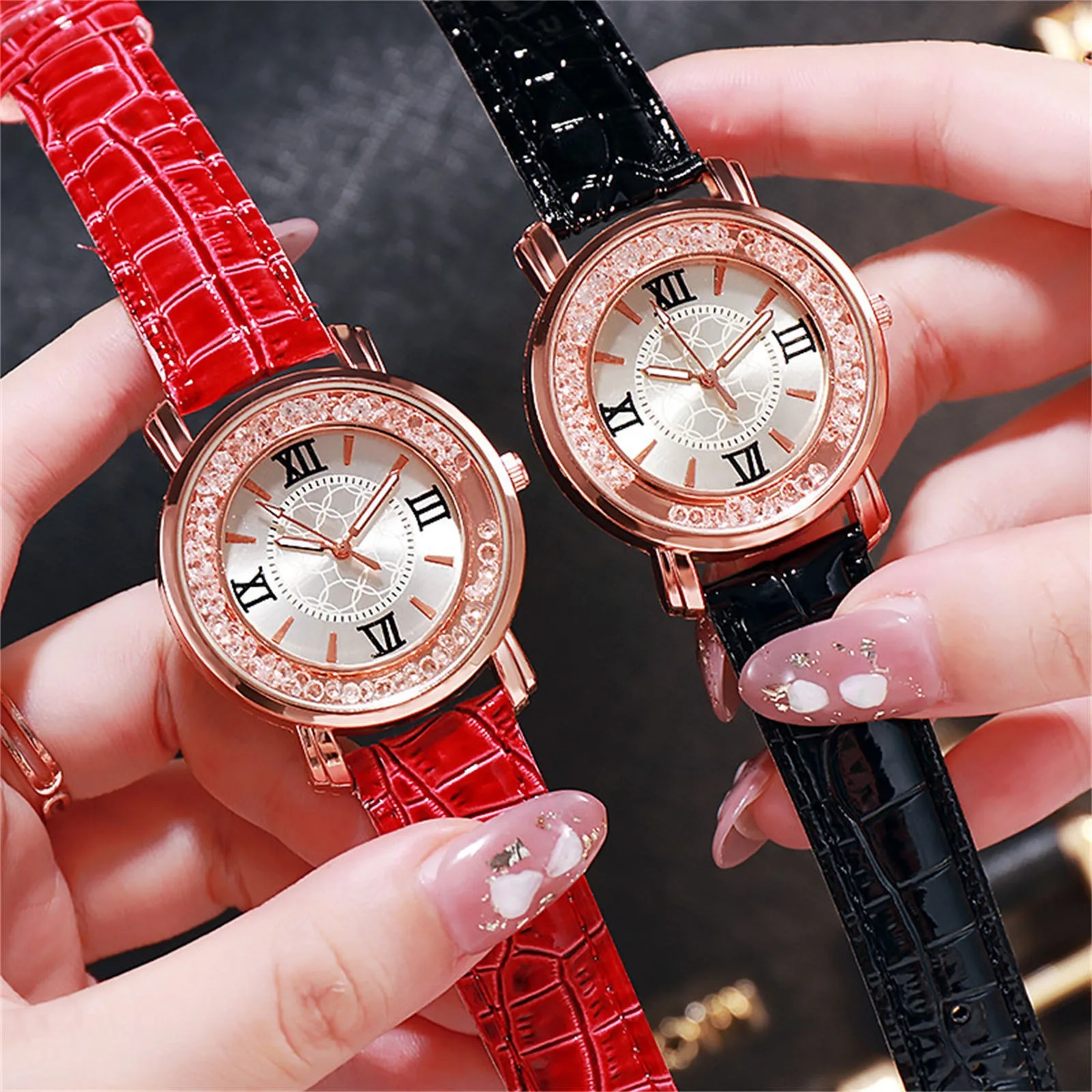 2024 nuevo Reloj Casual De moda para Mujer cinturón De doble nivel cuarzo mano estudiantes relojes De moda Reloj De Mujer