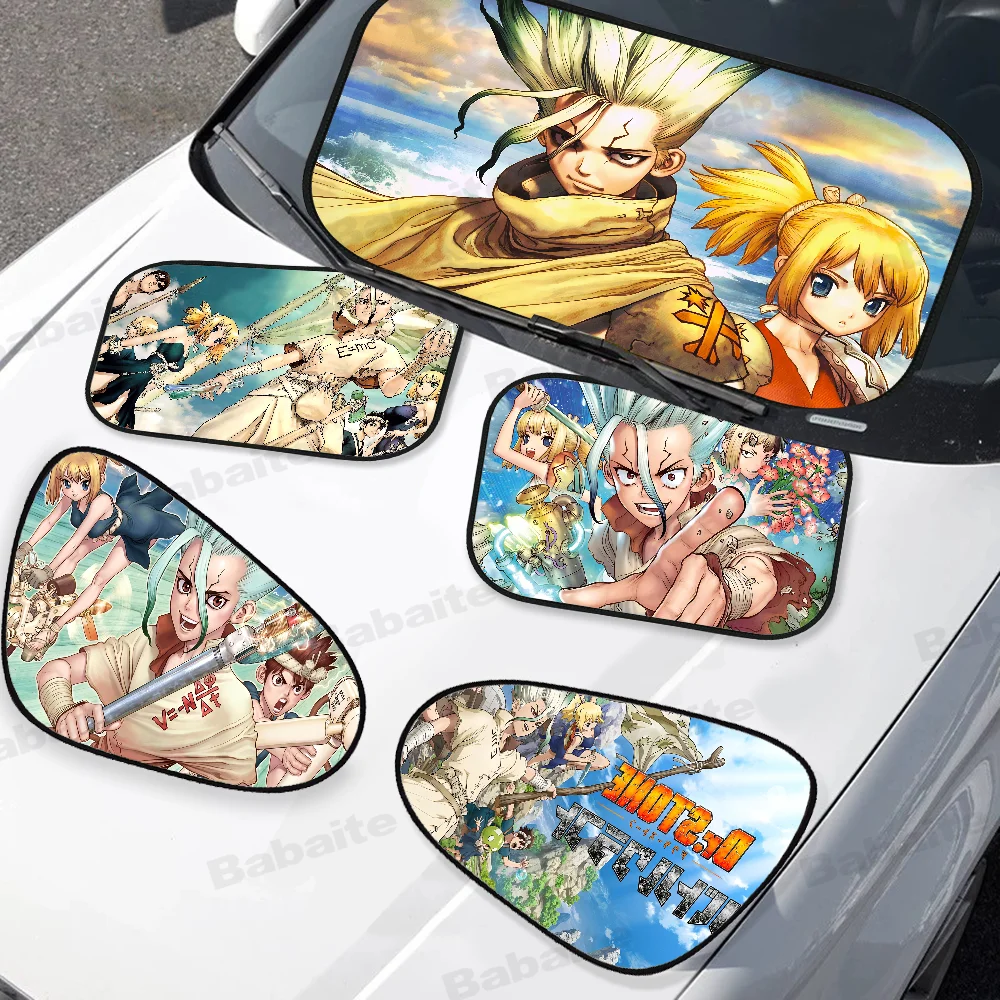 

Японская манга Dr Stone, универсальный автомобильный козырек от солнца на лобовое стекло, отражатель, складная оконная крышка, защитная изоляция, автоаксессуары