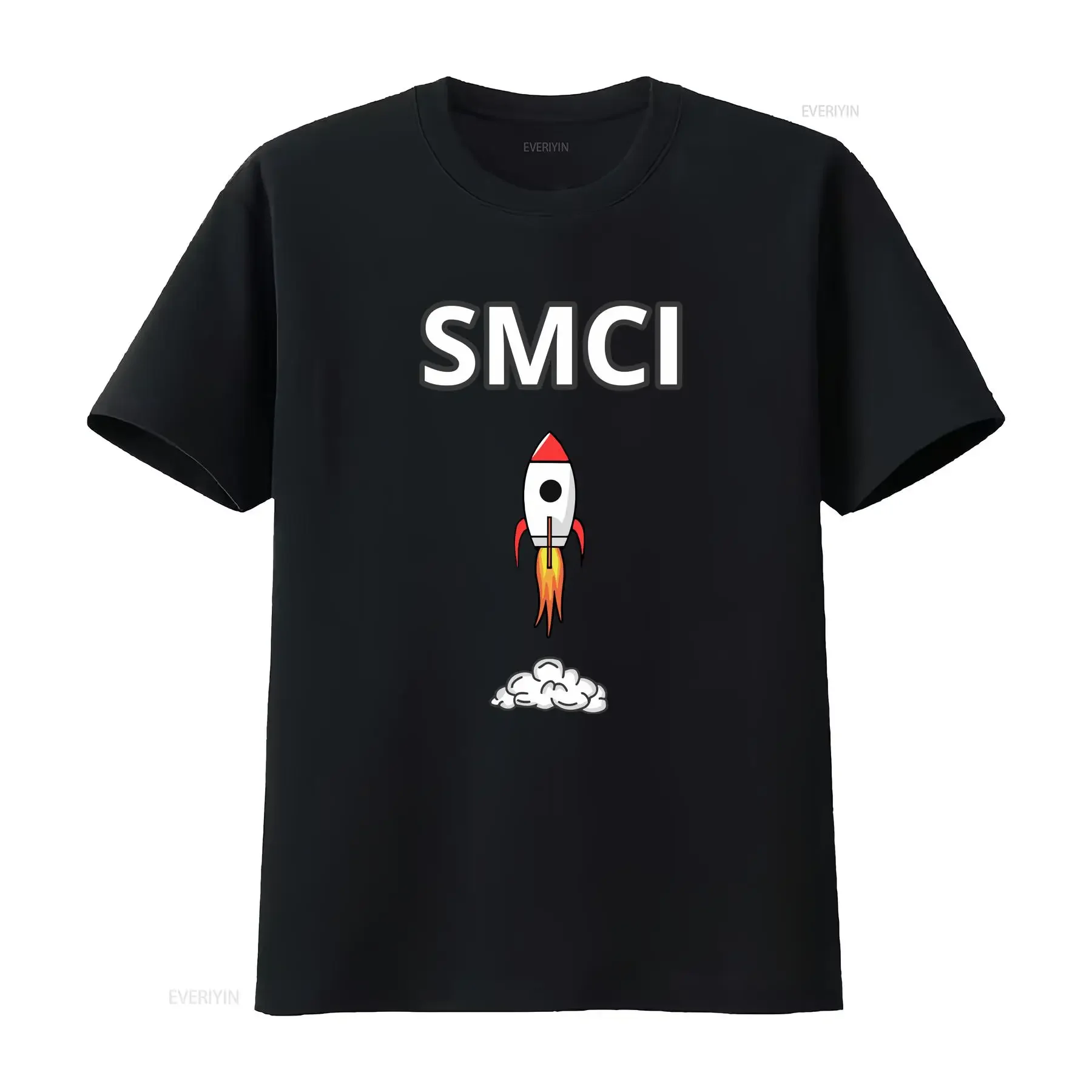 SMCI stock ticker t shirt super micro computer merch market investor trader vintage Washed Top For Everyday Wear fashion