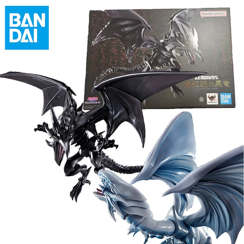 

In Stock Bandai Original Box SHF S.H.MonsterArts Red Eyes Black Dragon Anime Action Figure Model Kit Toy Gift For Children