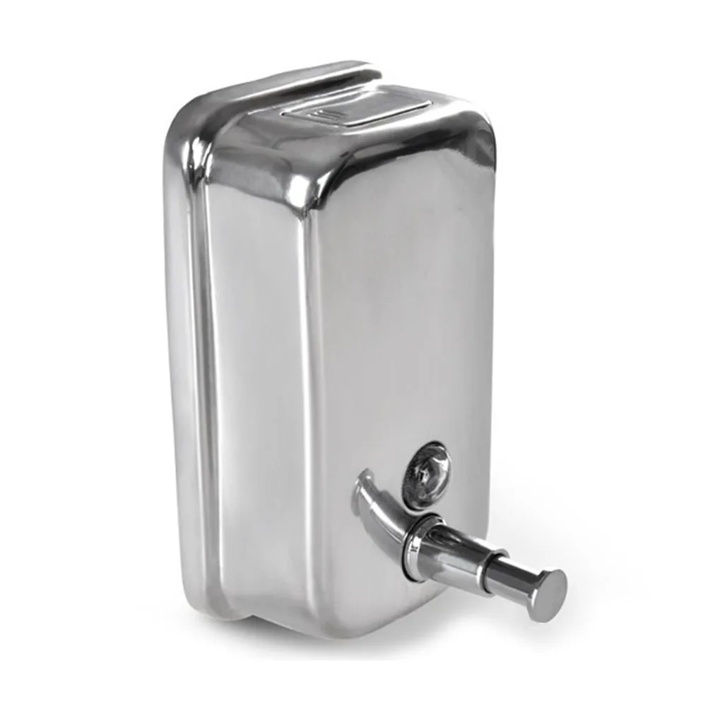 

Stainless Steel Soap Dispenser Wall Mounted Press Type Refillable Liquid Soap Holder 800ml for Home Hotel Shampoo Lotion Shower