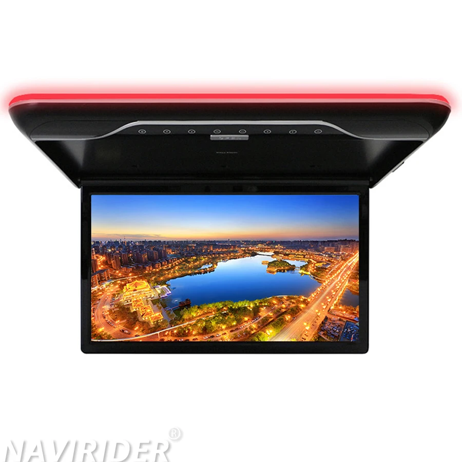 22Inch Android 13 For Maxus V90 RV Vanlife Roof Ceiling Monitor Multimedia Video Player Universal Car Monitor WIFI USB HDMI FM