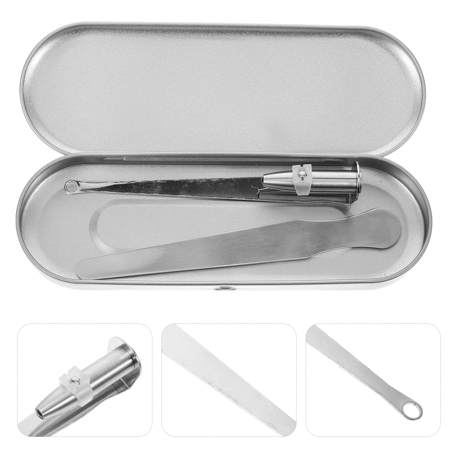 

Stone Remover Tonsil Removal Kit Tongue Depressor Depressors Portable Oral Cleaner Practical Tonsils Metal