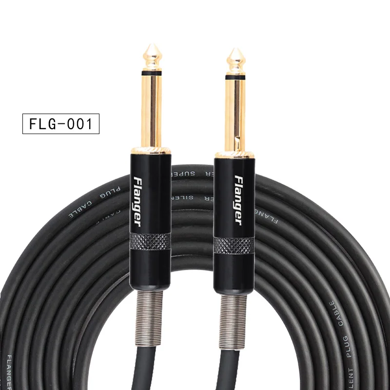 Flanger 3M electric guitar cable 3 Meters/ 10 Feet Electric Guitar Cable Bass Connection Wire Cable Angle Plug DJ Equipment