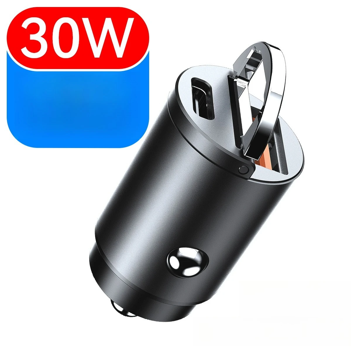 

QC3.0 PD Автомобильное зарядное устройство 30 Вт Мини-автомобильное USB 12-24 В Быстрая зарядка Автомобильное зарядное устройство USB типа C для Xiaomi Samsung Huawei iPhone