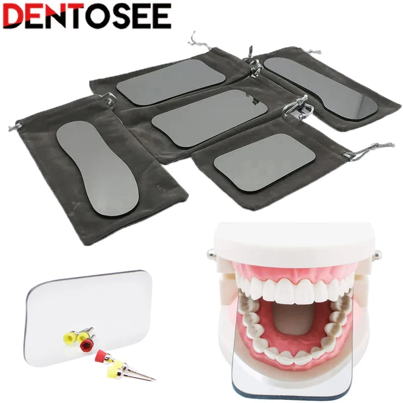 

5PCS/SET Dentistry Orthodontic Mirror Photography Double-Sided Mirrors Dental Tools Glass Material Intra Oral Reflector