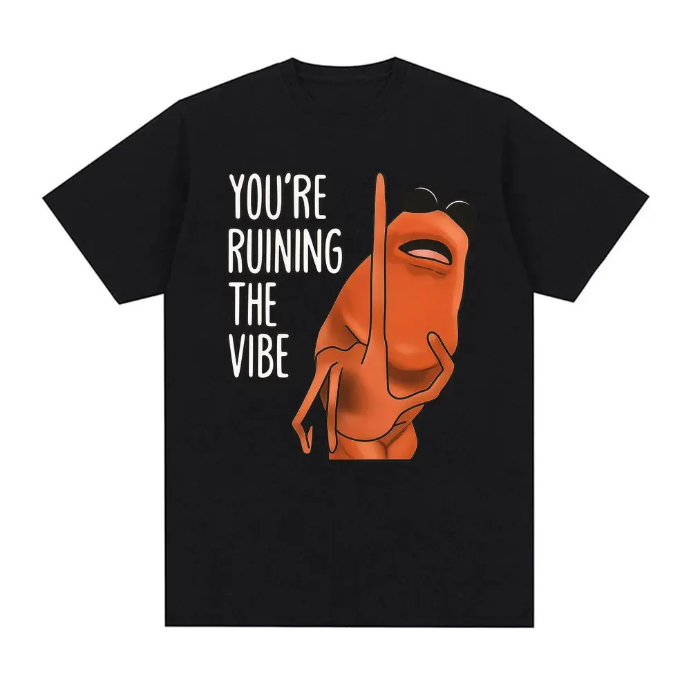 

Футболки You're Ruining The Vibe Funny Marcus The Worm, женские модные футболки в юмористическом стиле, повседневная футболка с коротким рукавом
