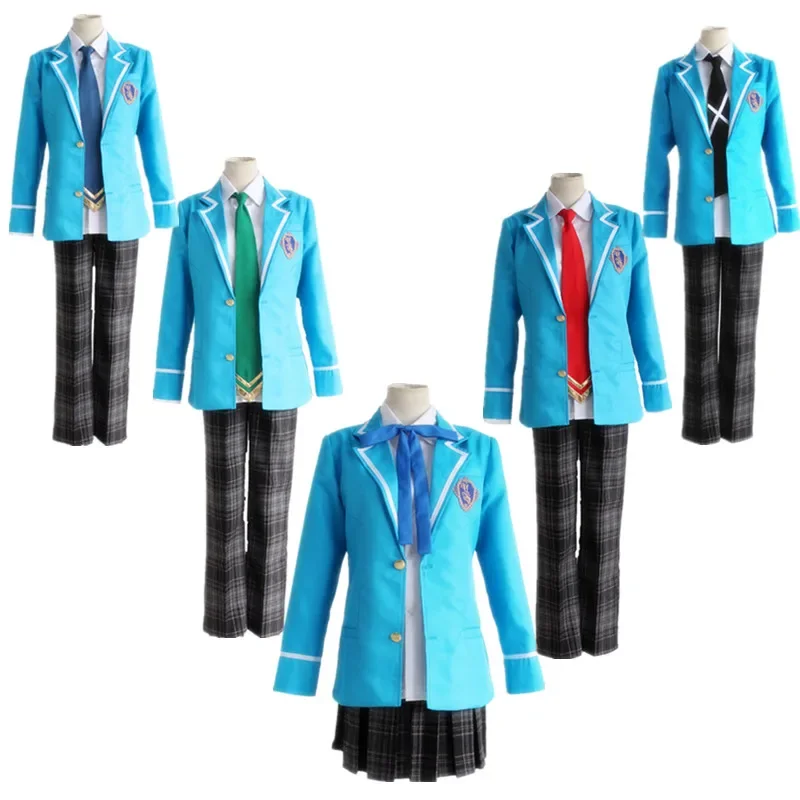 Ensemble Stars Cosplay Knights Tsukinaga Leo Trickstar Hokuto Hidaka Narukami Arashi Aoi Yuta Akehoshi Subaru School Uniforms