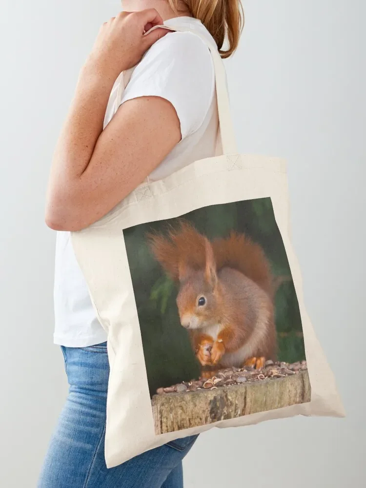 

Red Squirrel Tote Bag canvas tote bags Woman shopper bag bags woman 2025 university shopper bag