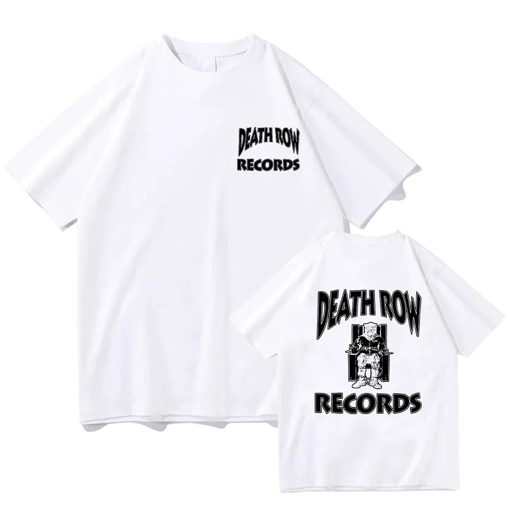 Death Row Records Dr Dre Tupac T-Shirt New Fashion Streetwear Tee-Shirt O-Neck Hip Hop Tshirts