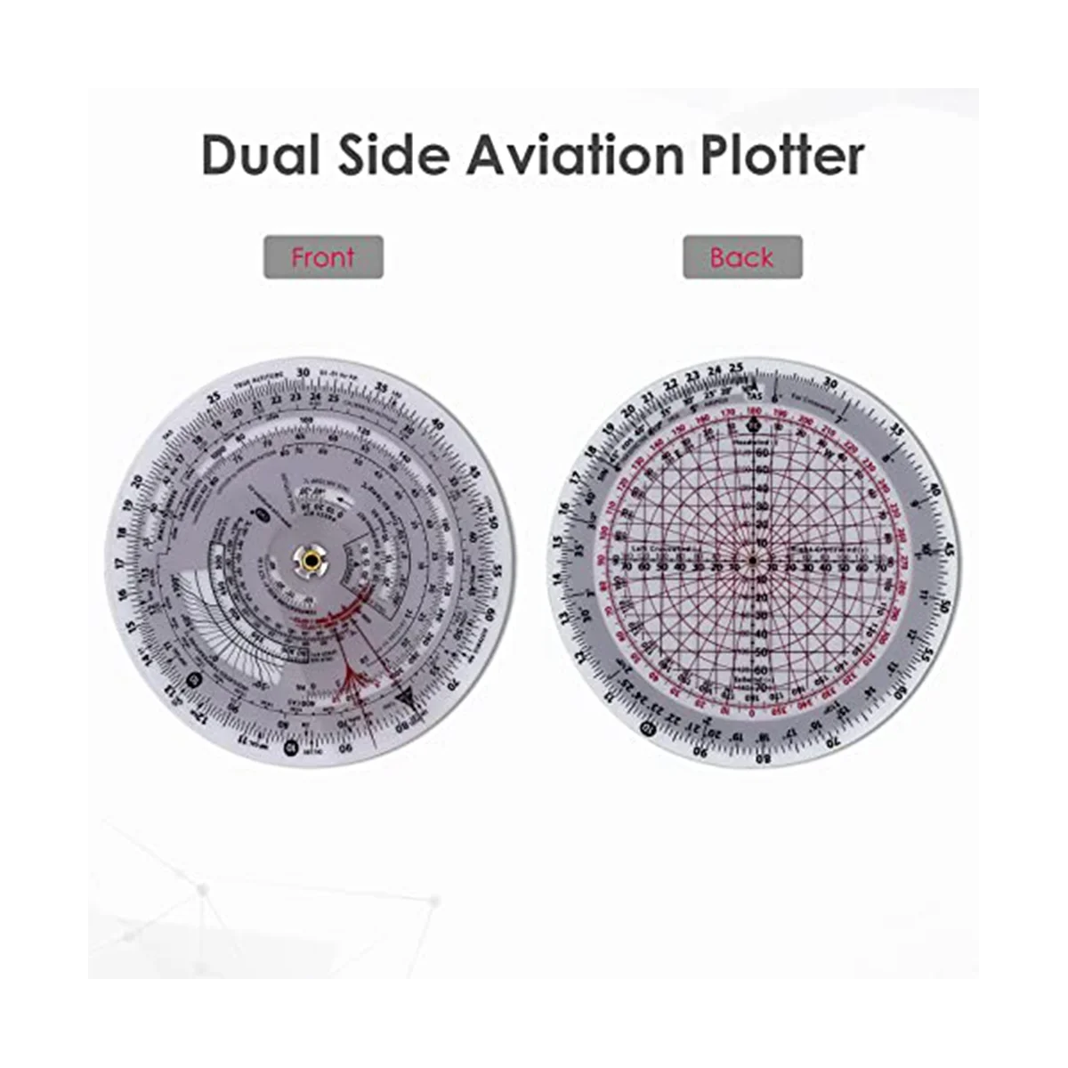 E6B-R Flight Computer Aviation Plotter Circular Slide Rule Used in Aviation Flight Training