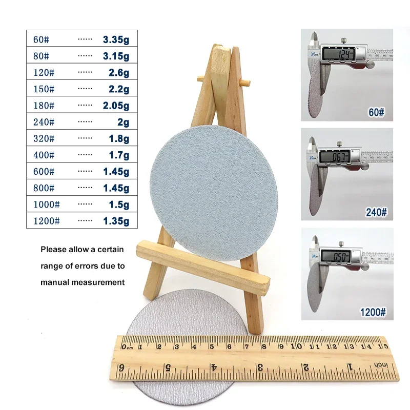 30 Pcs 3 Inch 75MM Premium Hook and Loop Sandpaper Kit 60-1200# for Sanders Grinder Drill Attachment Rotary Tools Woodworking