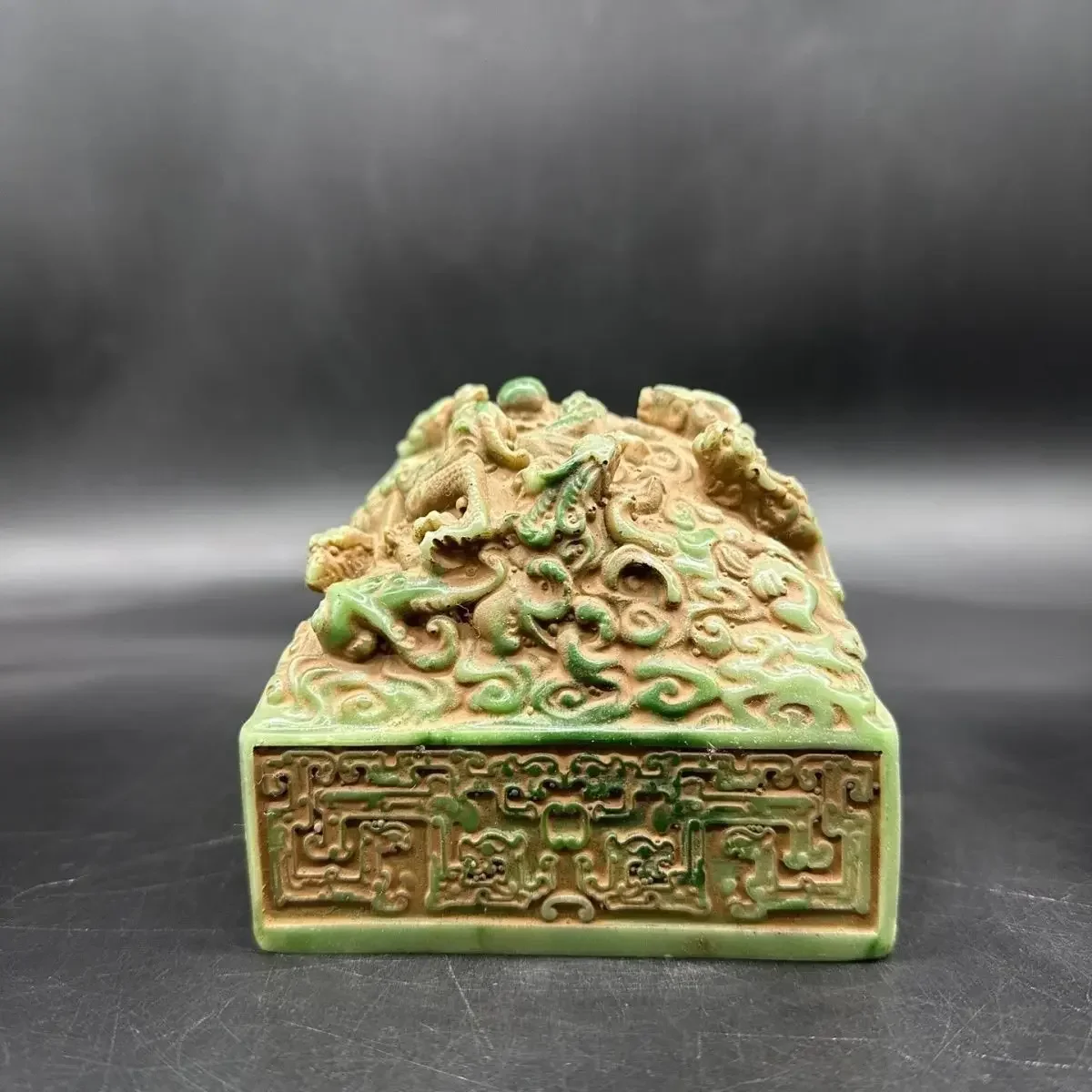 Shoushan Stone Dragon Seal Ancient Chinese Imperial Jade Seals Artificial stone Stamp Calligraphy Art Decor Figurine