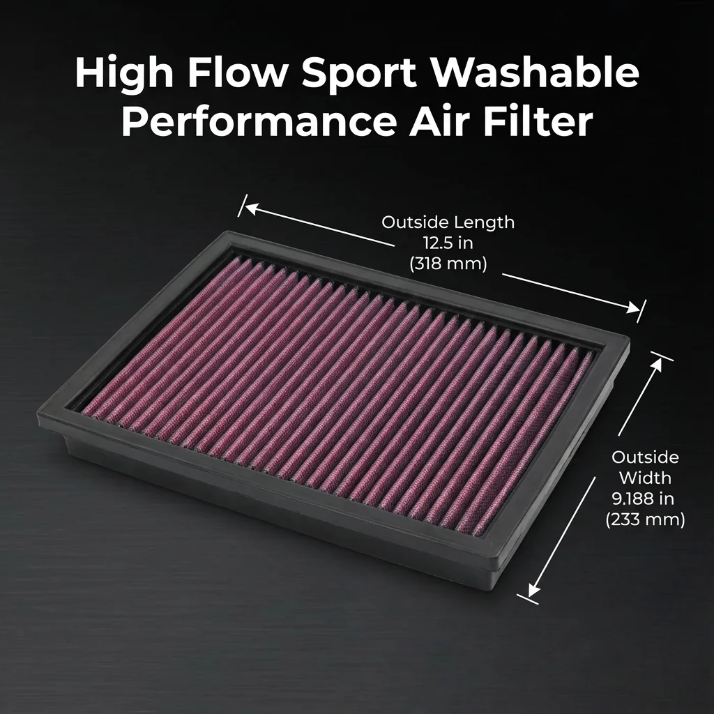 

Для Lexus GX460 4.6L Toyota 4Runner FJ Cruiser Land Cruiser Prado 4.0L V6 2010-2024 Высокопроизводительный спортивный моющийся воздушный фильтр 33-2438