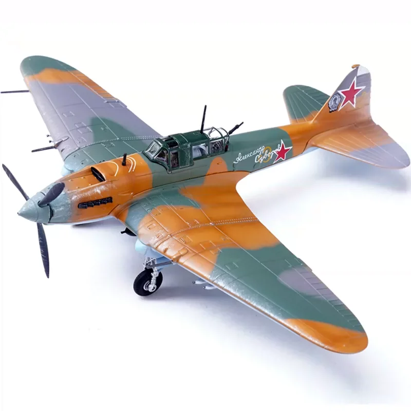 1/72 مقياس السوفياتي IL-2A هجوم طائرة مقاتلة سبيكة طائرة نموذج لعبة الكبار المشجعين مجموعات هدايا تذكارية