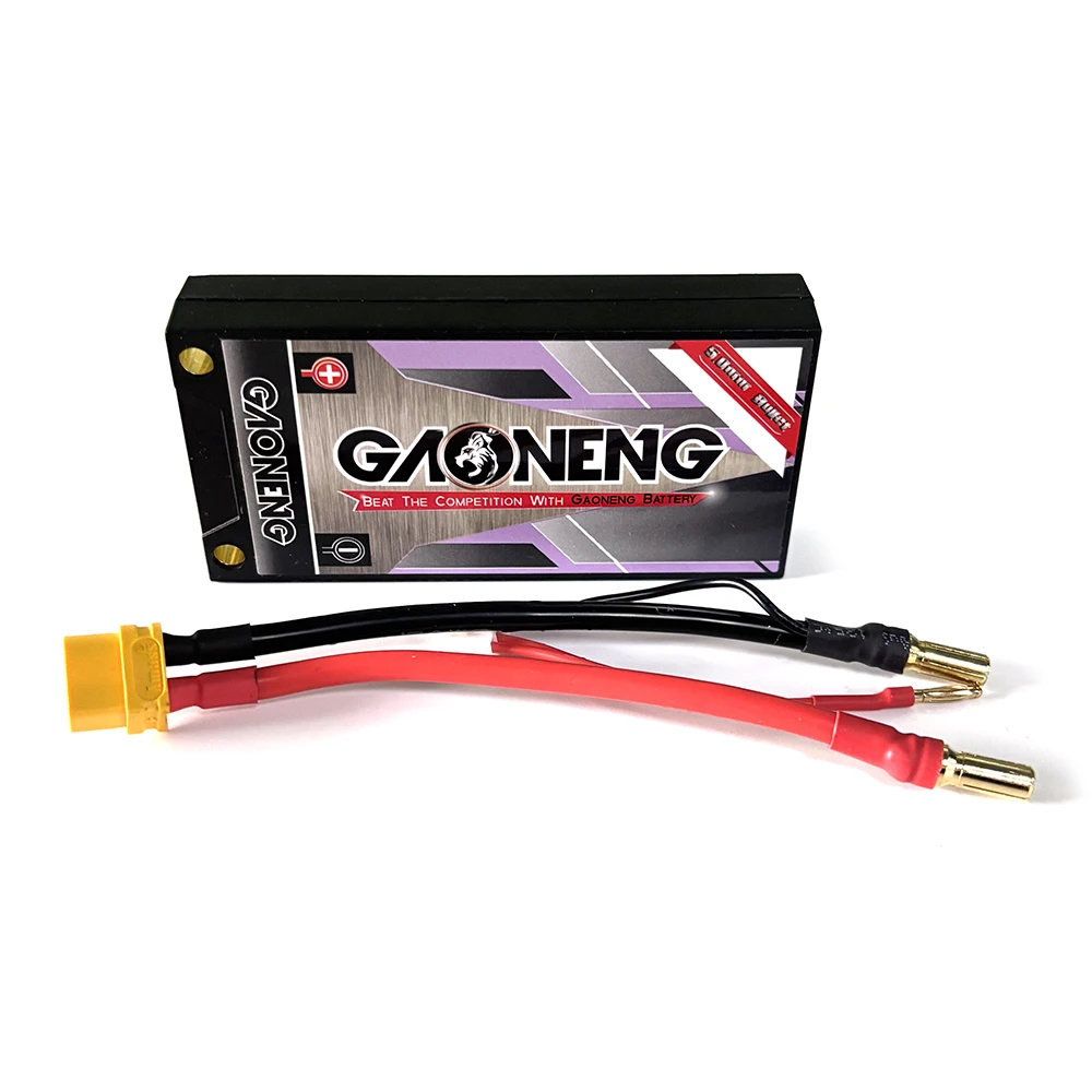 Custodia rigida per batteria GNB 2s 7.6V 4000mAh 130C HV con proiettile da 5 mm per RC 1/8 1/10 scala veicolo auto camion serbatoio buggy