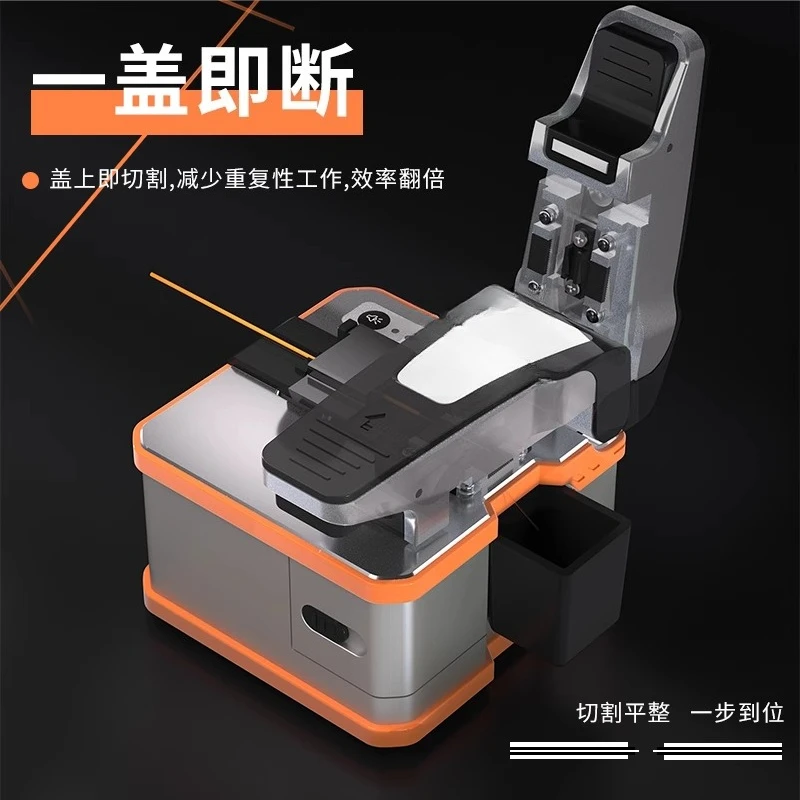 سكين قطع الألياف الضوئية الكهربائية عالي الدقة، وصلة باردة تذوب بالحرارة، آلة قطع الألياف الضوئية الخاصة